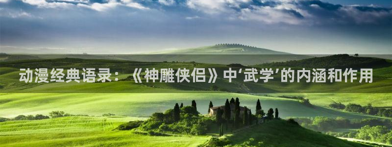 里番动漫排行榜前十名：动漫经典语录：《神雕侠侣》中‘武学’的内涵和作用